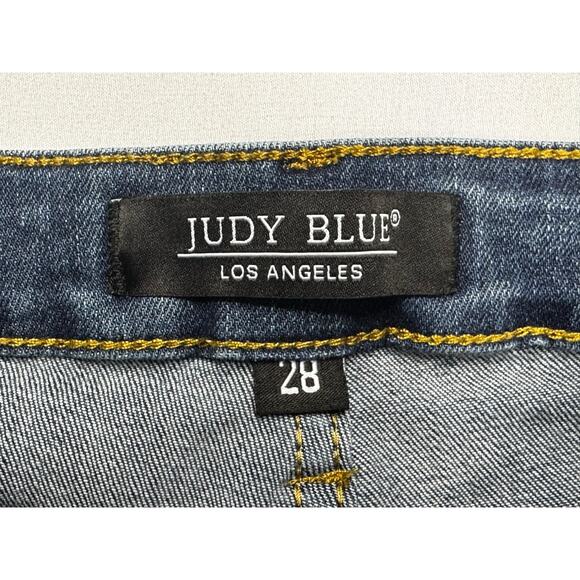 Judy Blue Women's Relaxed Fit Skinny Stretch Denim Jeans - Size 28 (28x26) - Picture 4 of 6